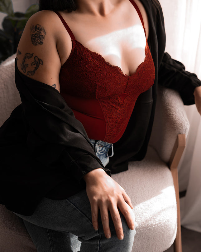 Midnight Lace Shaping Bodysuit