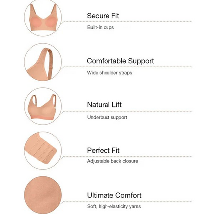 Wide Support Shaper Bra Wireless
