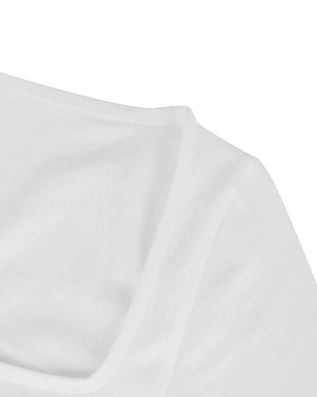 Square Neck Sleeved Bodysuit