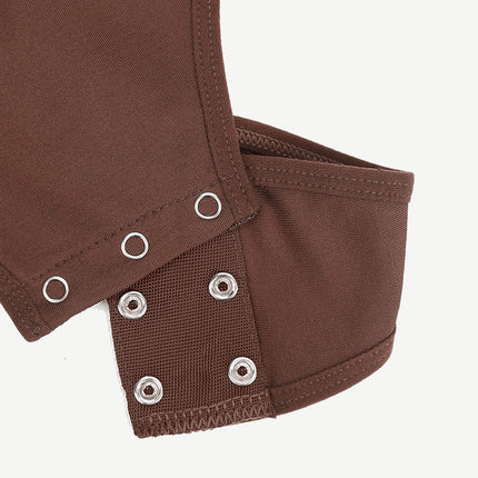 Square Neck Sleeved Bodysuit