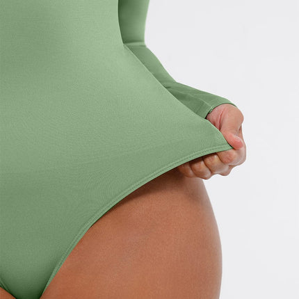Square Neck Sleeved Bodysuit